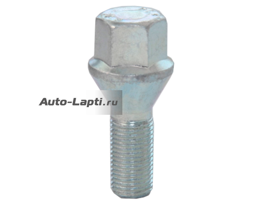 Болт M12x1,25 (56/ 28) hex17 конус цинк (ИТАЛИЯ) 303057Z CF