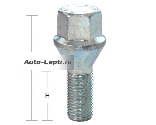 Болт M12x1,5 (56/ 28) hex17 конус цинк (ИТАЛИЯ) 303057Z CF