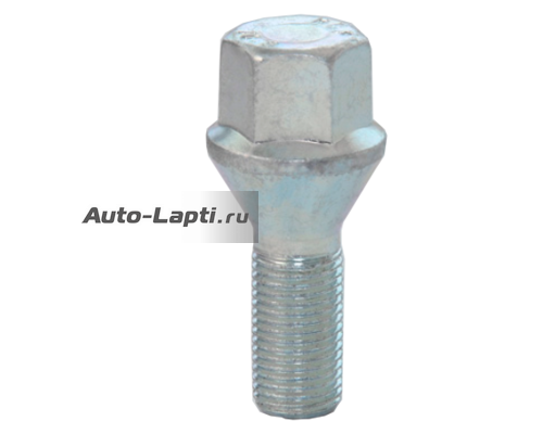 Болт M12x1,5 (52/ 28) hex17 конус цинк (ИТАЛИЯ) 303057ZS CF