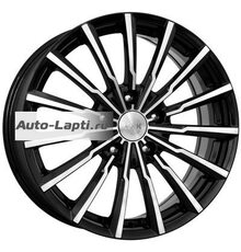 K&K 5,5x14/4x100 ET39 D67,1 Акцент (КС641) Алмаз черный