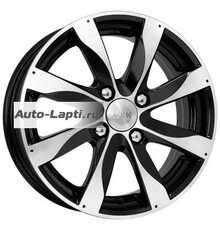 K&K 5,5x14/4x100 ET39 D56,6 Джемини-оригинал (КС480) Алмаз черный