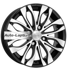 K&K 5,5x14/4x100 ET39 D54,1 Канзаши-оригинал (КС628) Алмаз черный