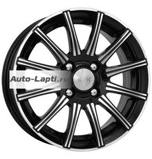 K&K 5x13/4x100 ET35 D67,1 Сиеста (КС477) Алмаз черный