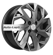 Khomen Wheels 5,5x14/4x100 ET43 D60,1 KHW1402 (Toyota Corolla) Gray-FP