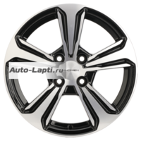 Khomen Wheels 6x15/4x100 ET48 D54,1 KHW1502 (Rio/Solaris) Black-FP