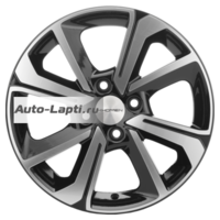 Khomen Wheels 6x15/4x100 ET48 D54,1 KHW1501 (Rio/Solaris) Black-FP